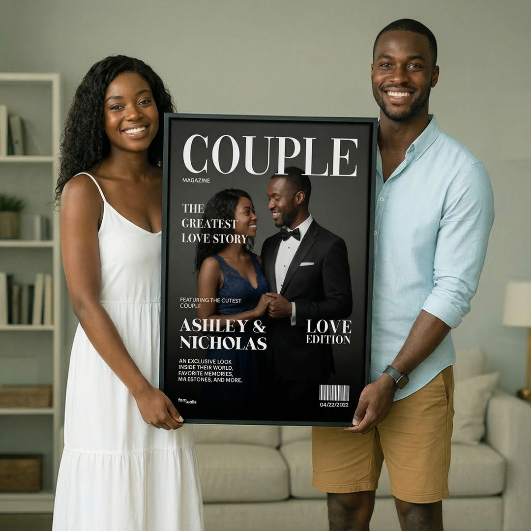 Personalized Canvas "Couple Magazine"
