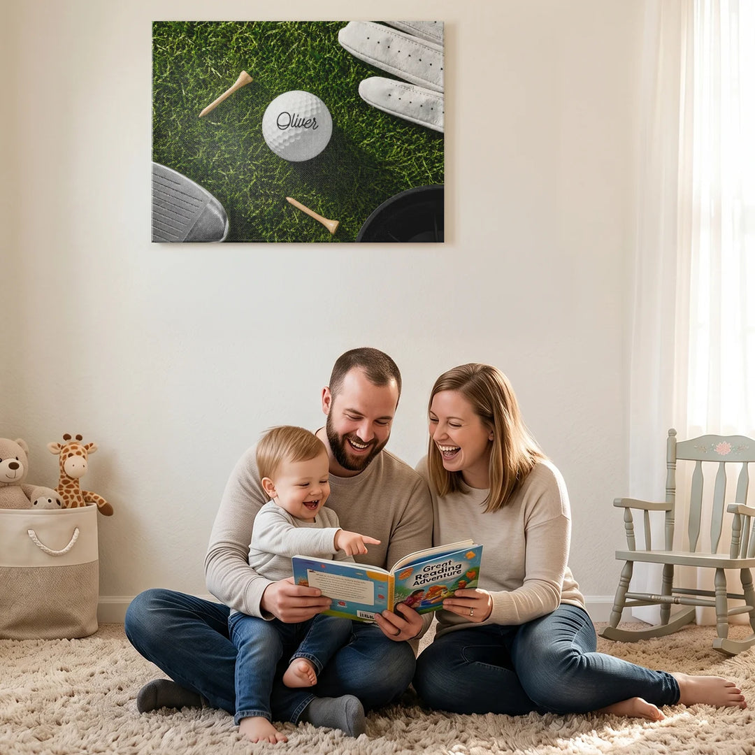 Personalized Canvas "Golf Course"