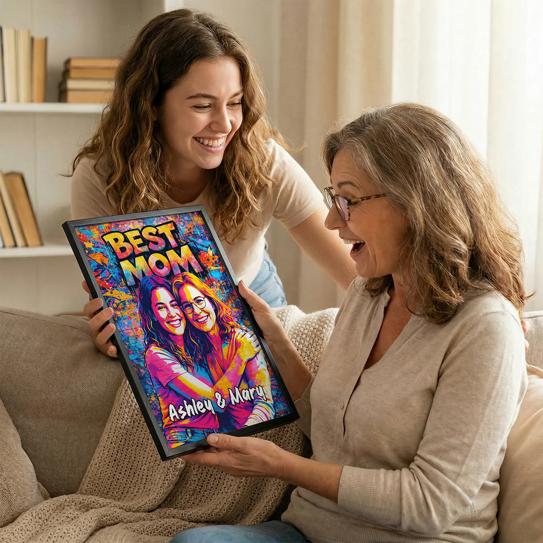 Personalized Graffiti Poster "Best Mom"