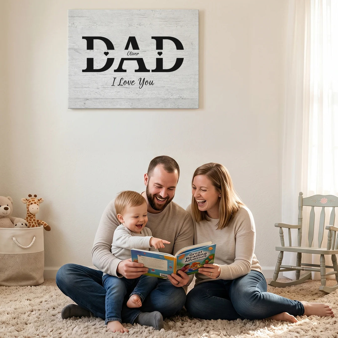 Personalized Canvas "DAD"