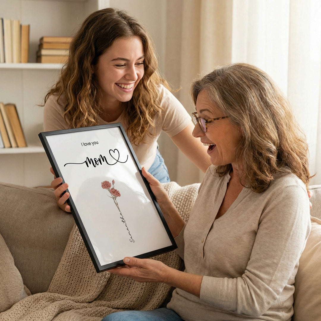 Personalized Poster "Flowers for Mom"