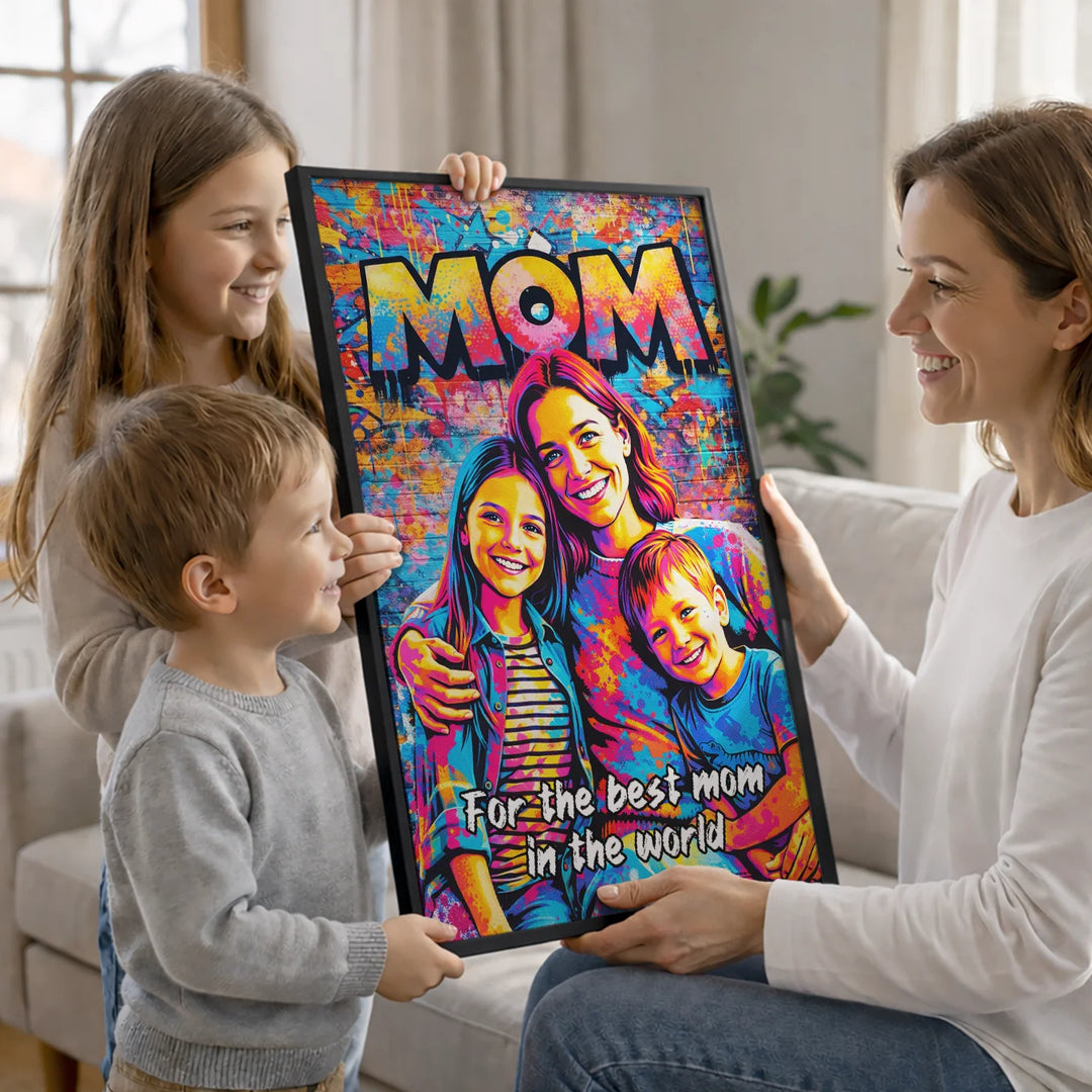 Personalized Graffiti Poster "Best Mom"