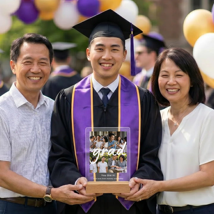 Personalized Acrylic Light Photo Collage "Graduation" Night Light, Decorative Light, Glow Light