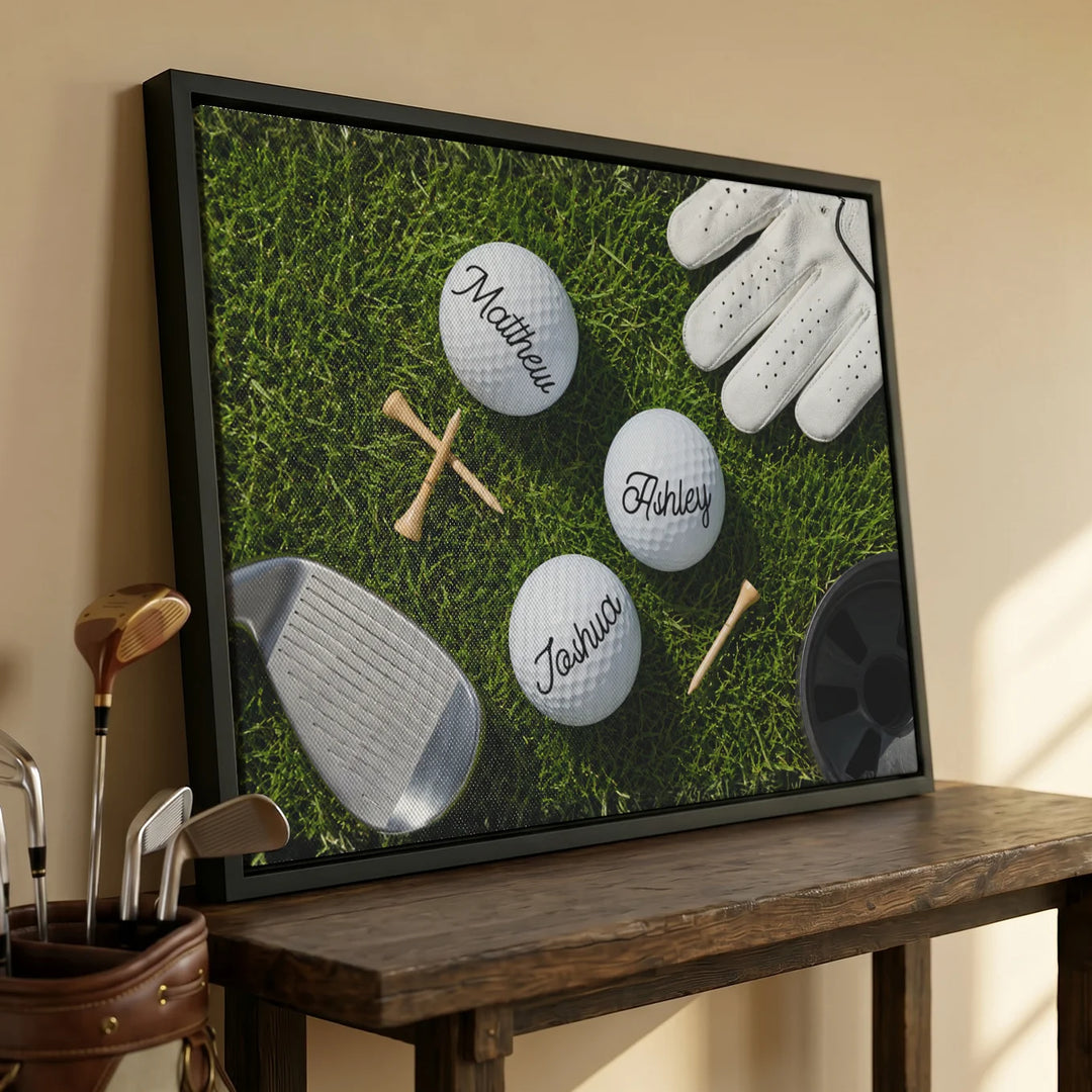 Personalized Canvas "Golf Course"