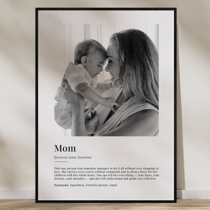 Personalized Photo Poster "Mom Definition"