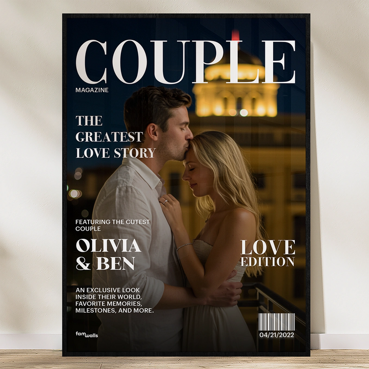 Personalized Poster "Couple Magazine"