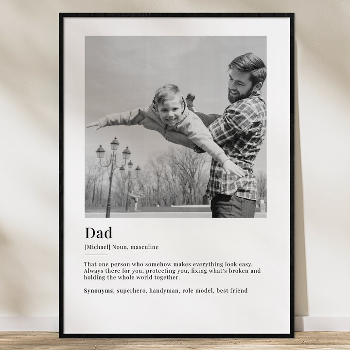 Personalized Photo Poster "Dad Definition"