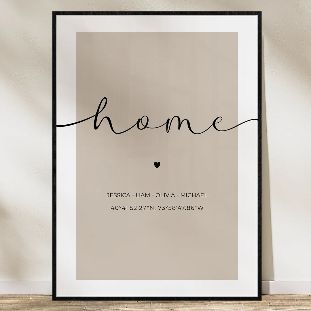 Personalized Poster "Your Home"