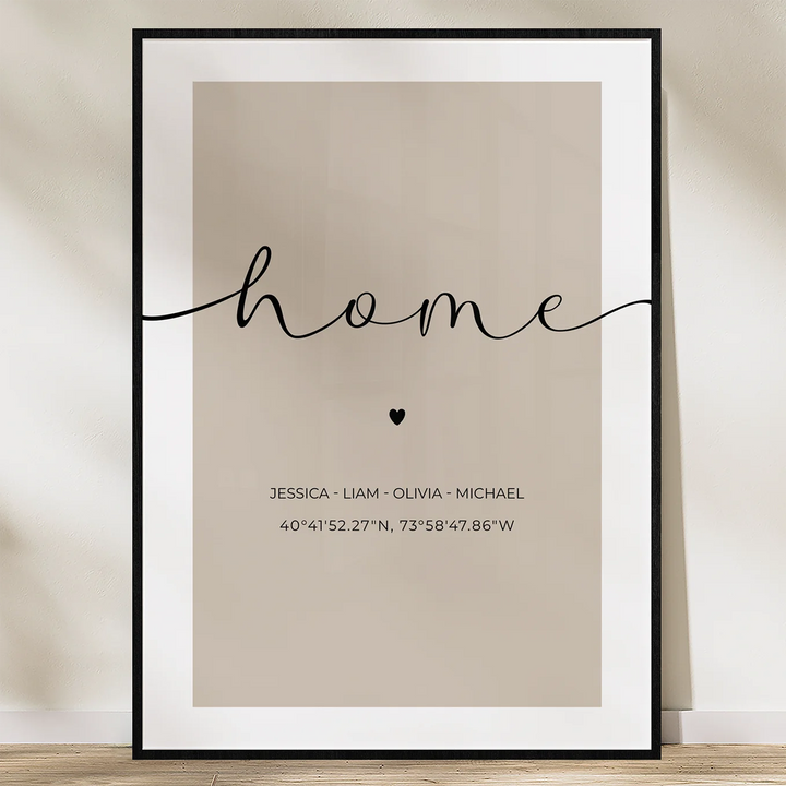 Personalized Poster "Your Home"
