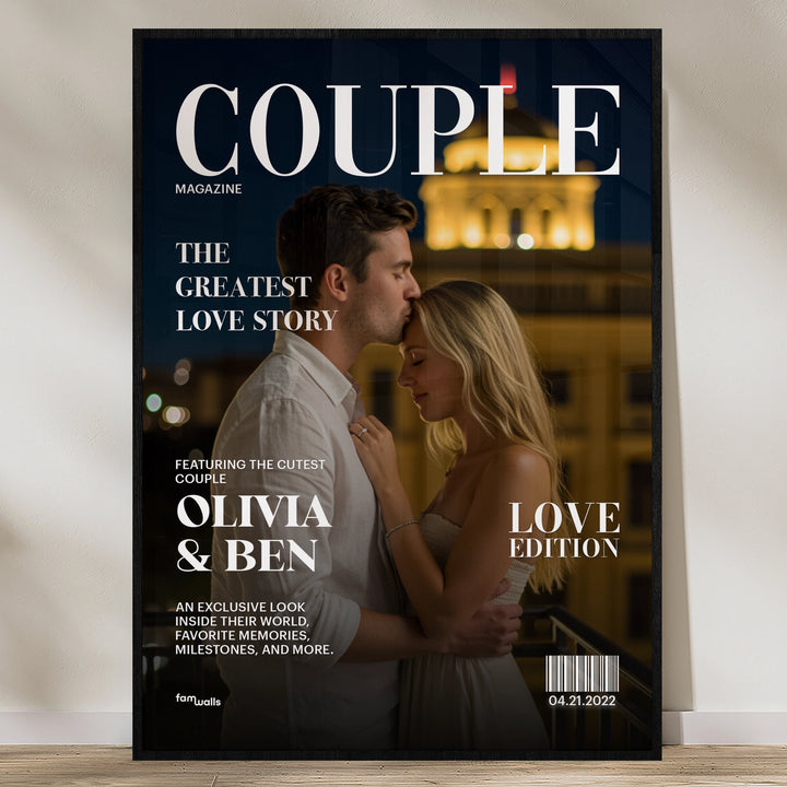Personalized Poster "Couple Magazine"