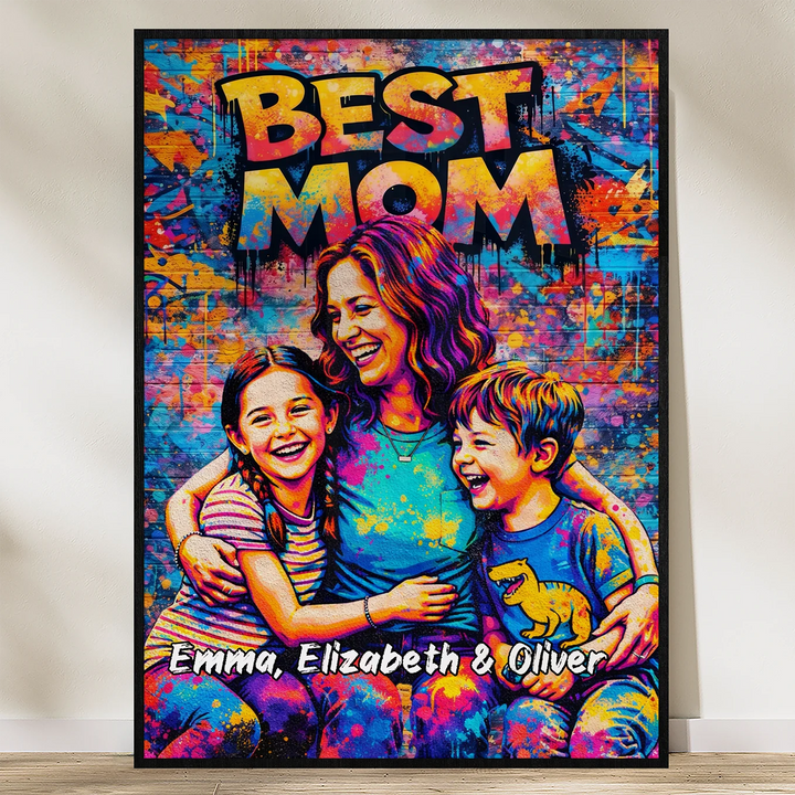Personalized Graffiti Poster "Best Mom"