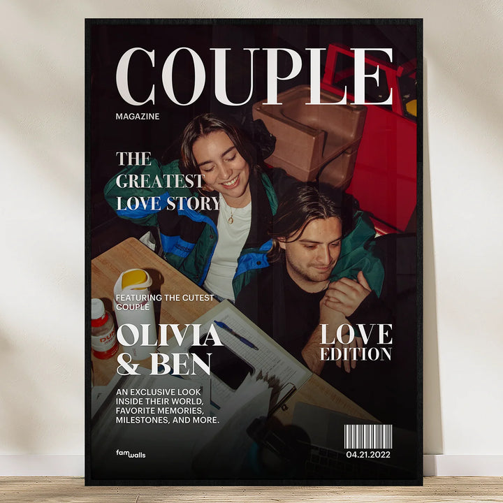 Personalized Poster "Couple Magazine"