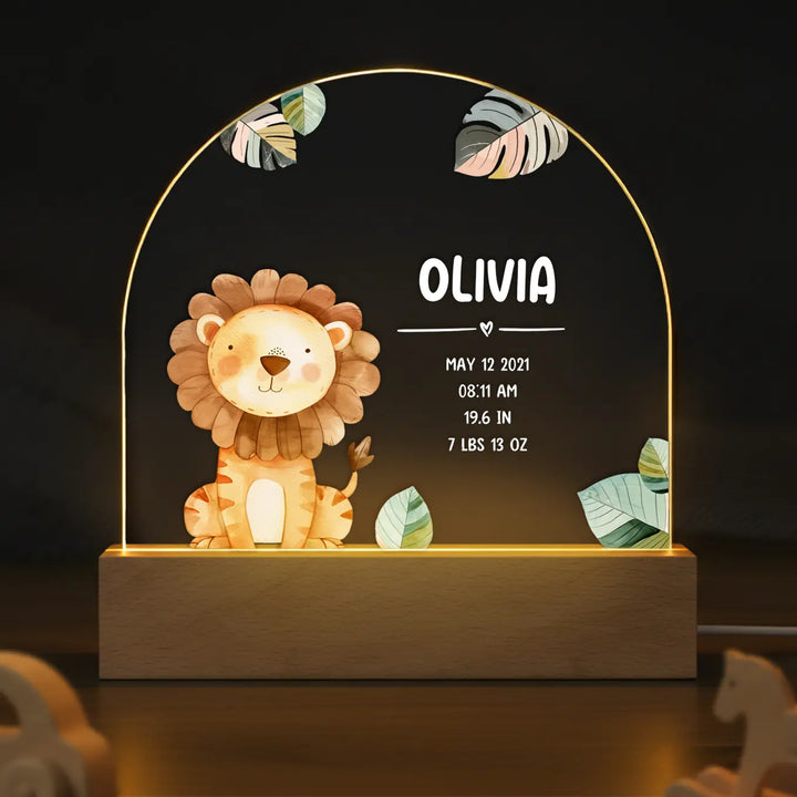 Personalized Night Light "Favorite Animal"