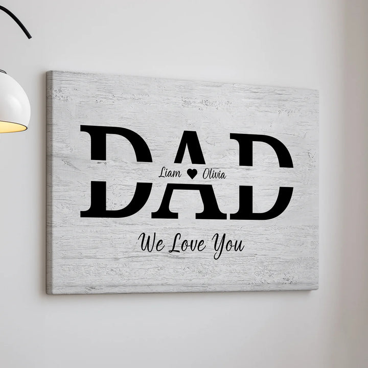 Personalized Canvas "DAD"