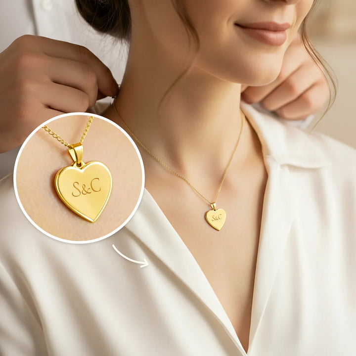 Personalized Heart Necklace "Love"