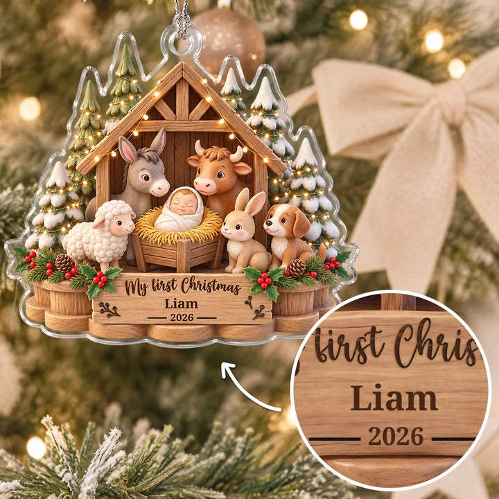 Personalized Christmas Ornament "My First Christmas"