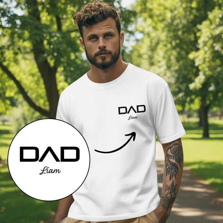 Personalized Dad T-Shirt "Modern"