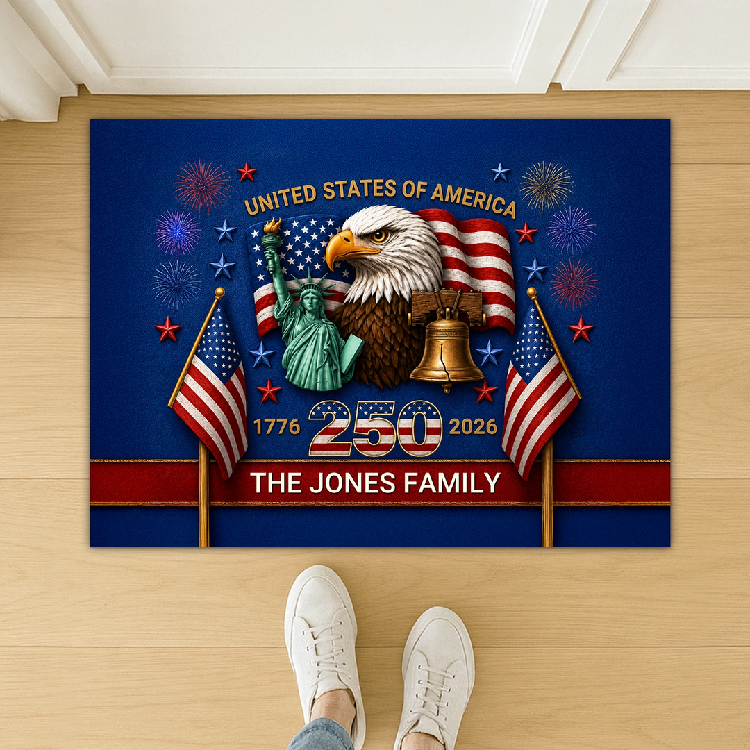 Personalized Doormat "250 Years"