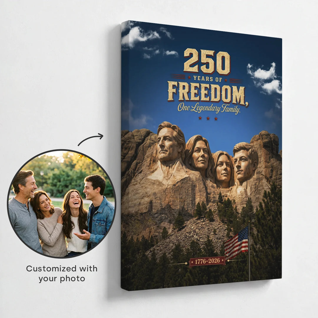 Personalized Canvas "250 Years Freedom"