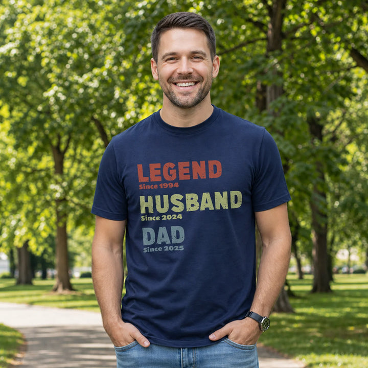 Personalized T-Shirt “Legend, Husband, Dad”