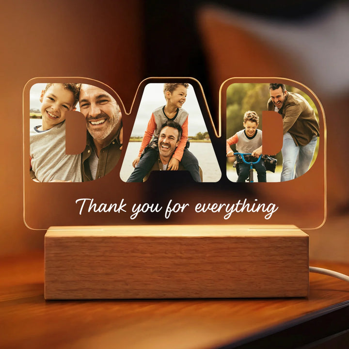 Personalized Acrylic Light "DAD"
