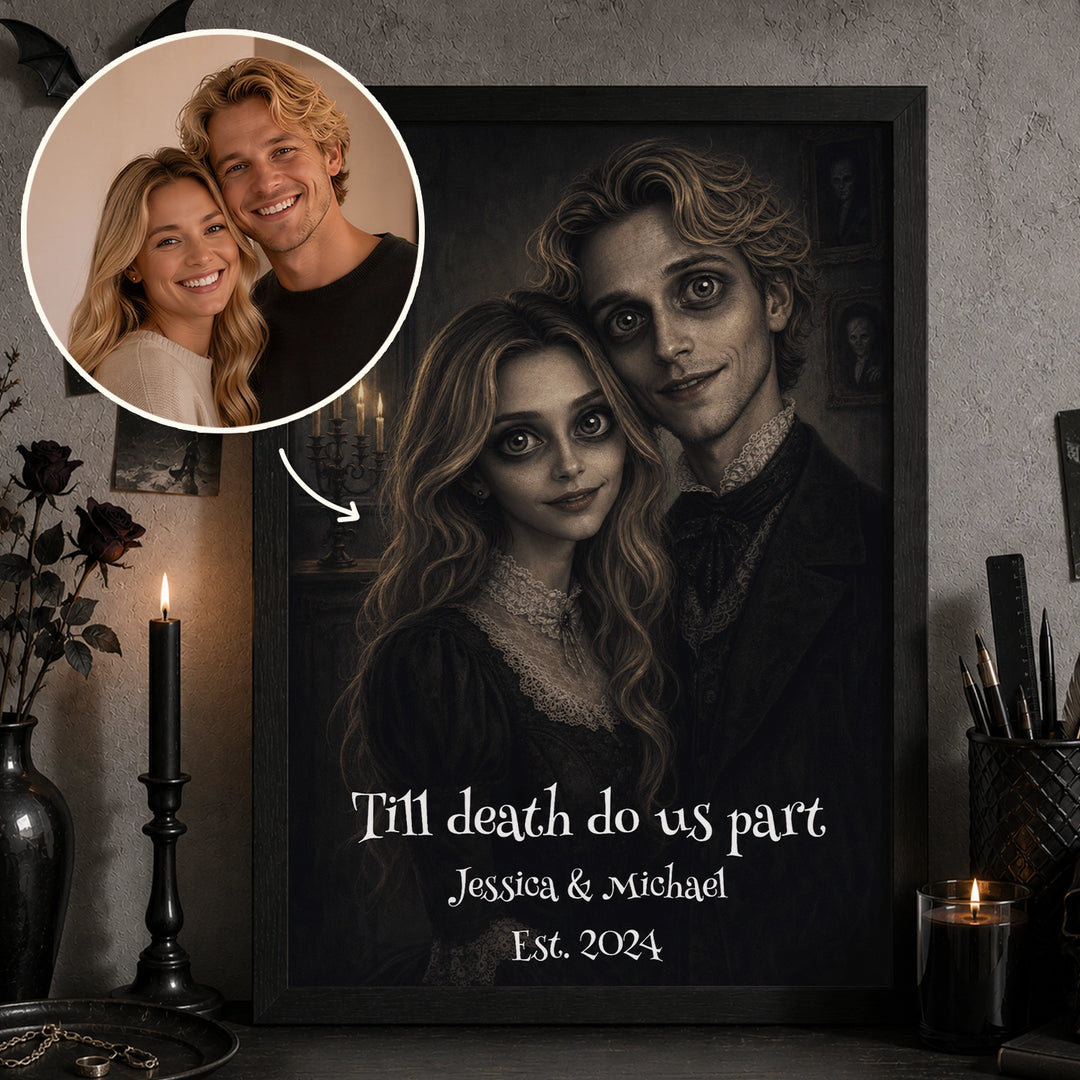 Personalized Poster "Spooky Couple"