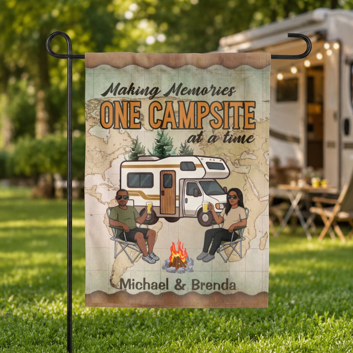 Personalized Flag "Camping Memories"