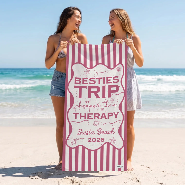 Personalized Bath Towel “Besties Trip”