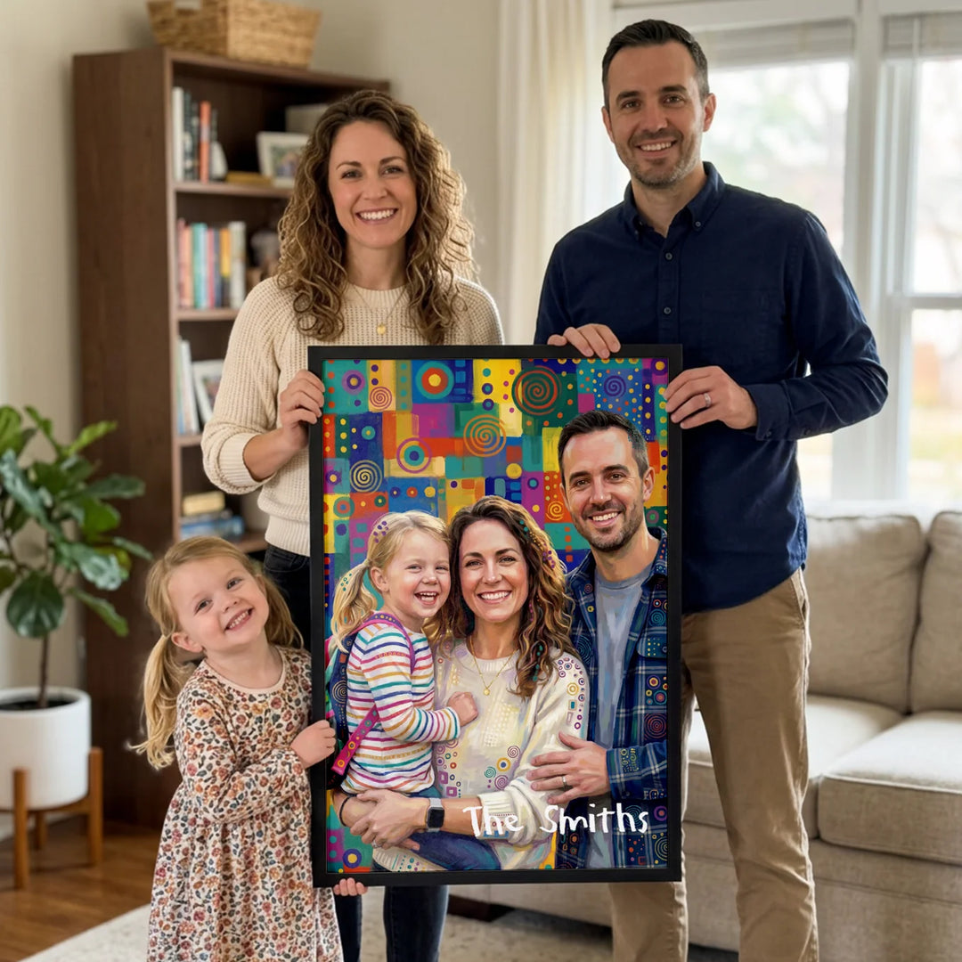 Personalized Family Poster "Pop Art"