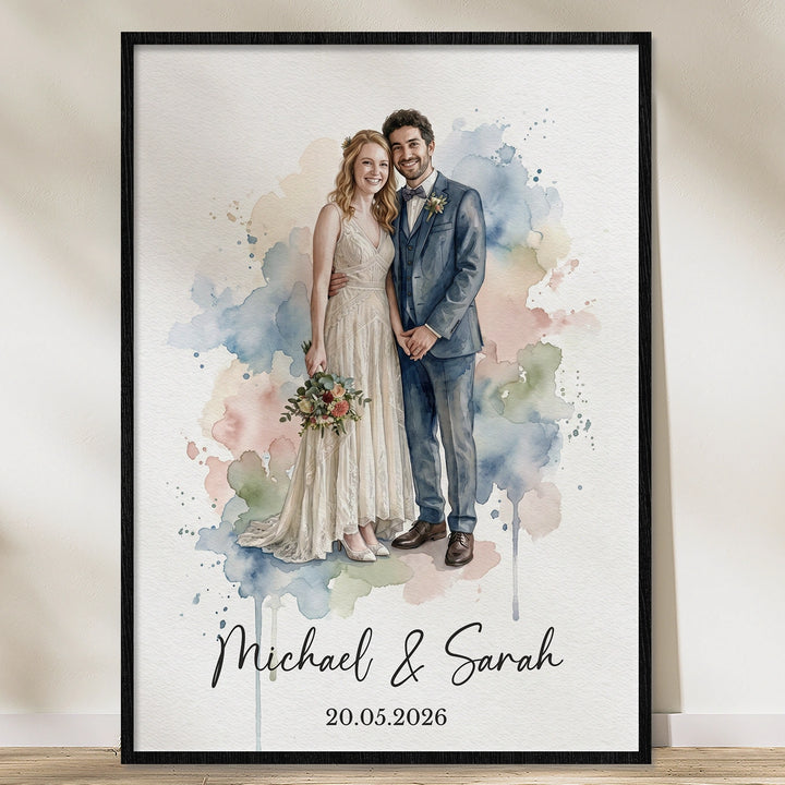 Personalized Poster "Watercolor Wedding"