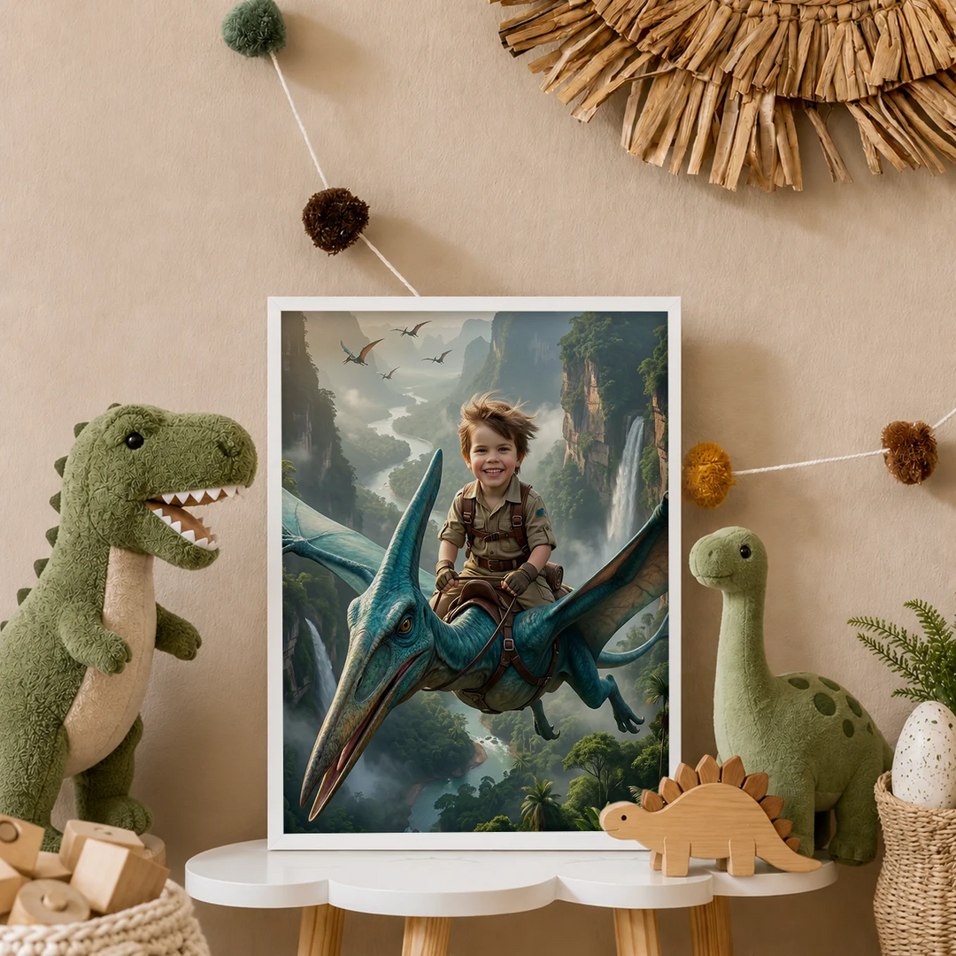Personalized Poster "Flying Dino"