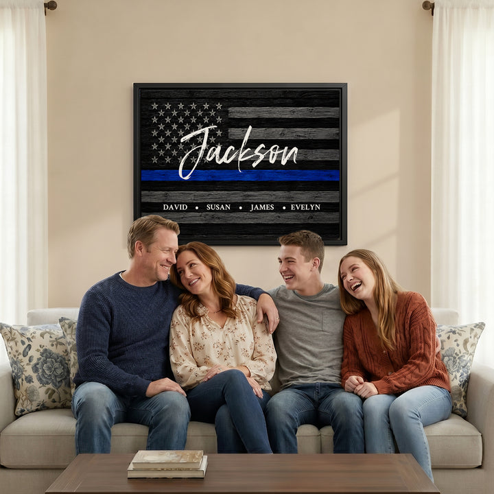 Personalized Canvas "American Flag"