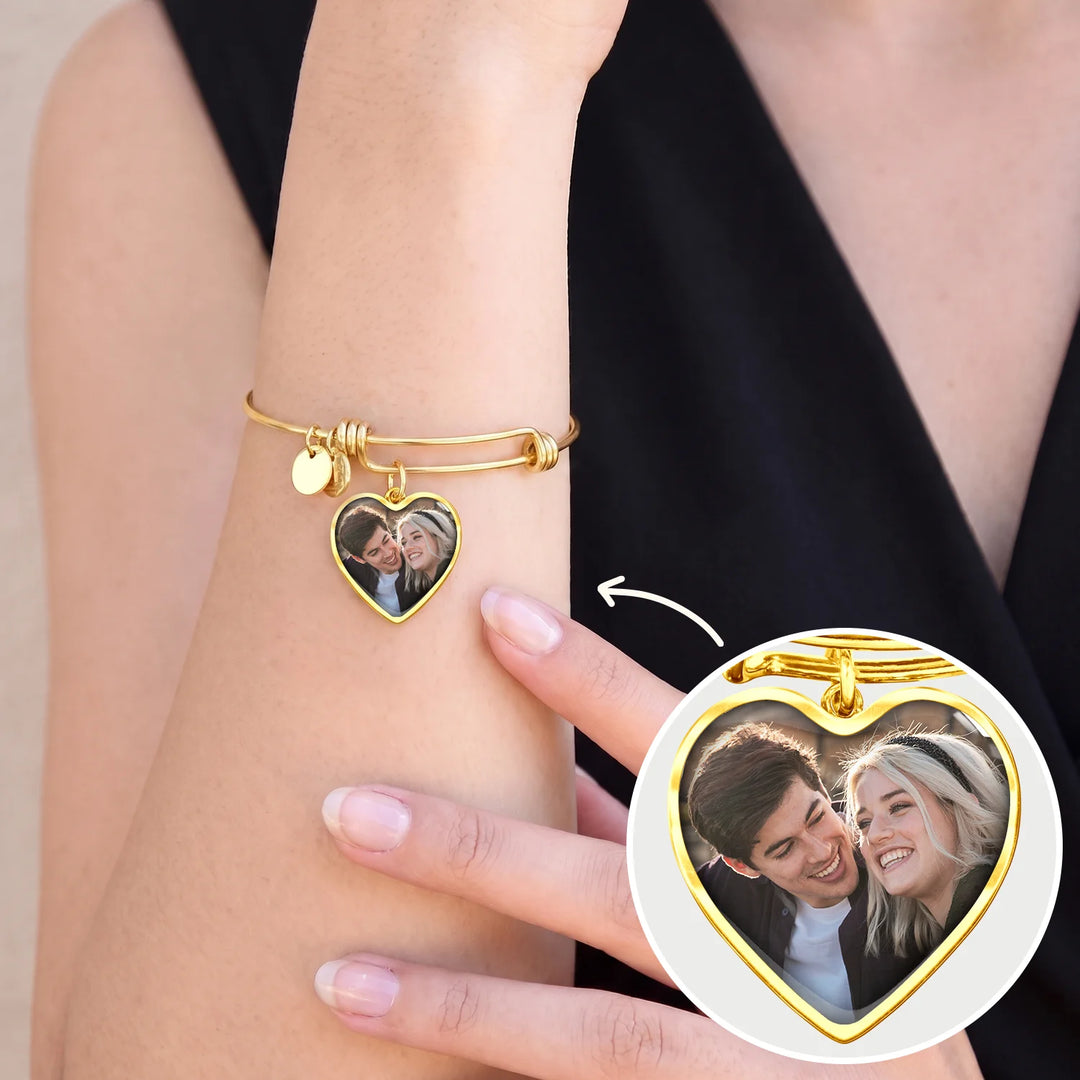 Personalized Bracelet "Photo Heart"