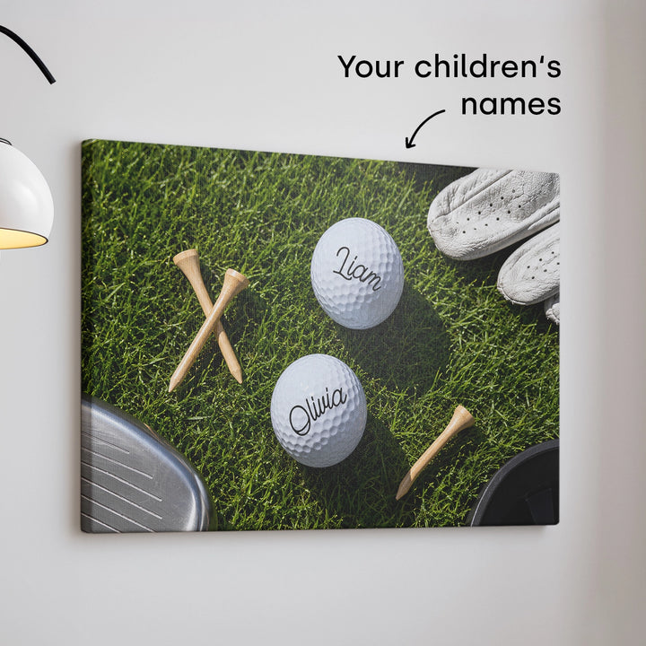 Personalized Canvas "Golf Course"
