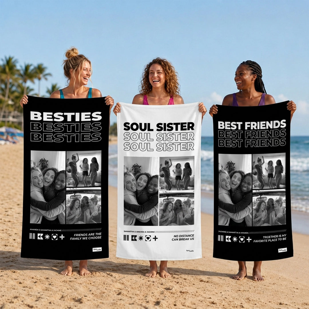 Personalized Towel "Besties"