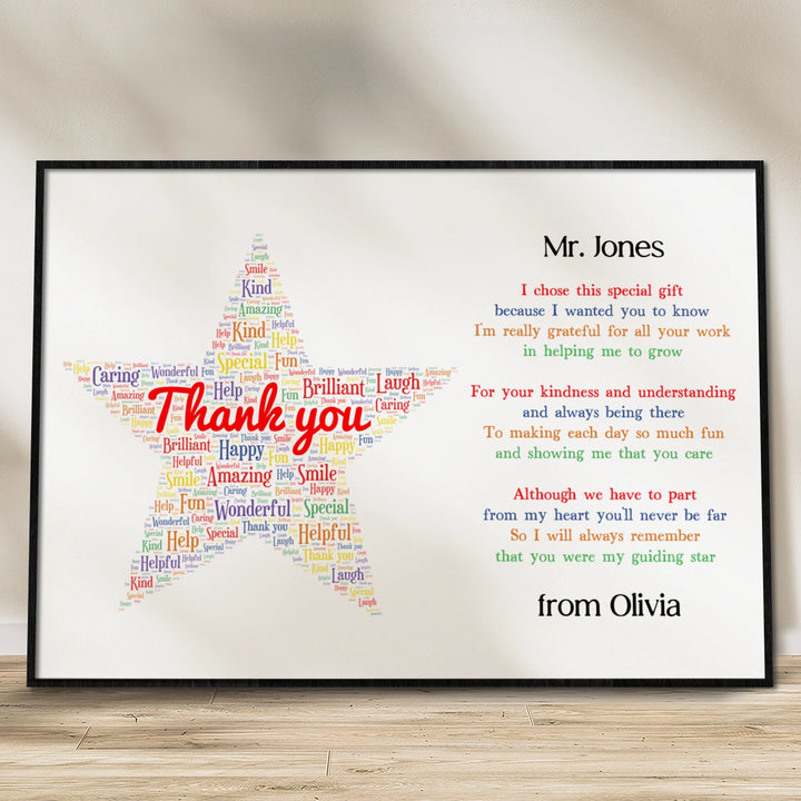 Personalized Poster "Teacher"