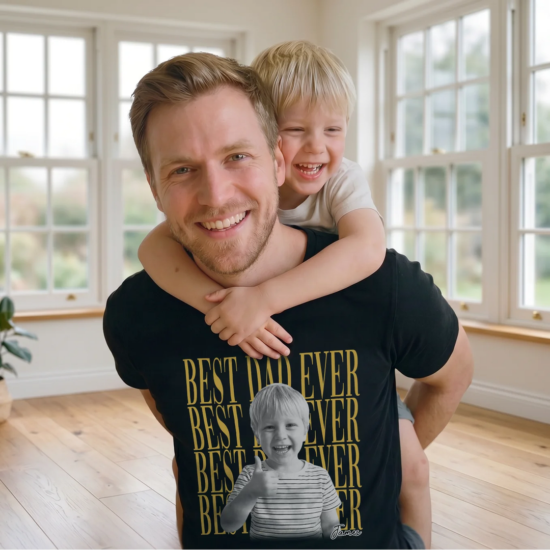 Personalized T Shirt "Best Dad Ever"