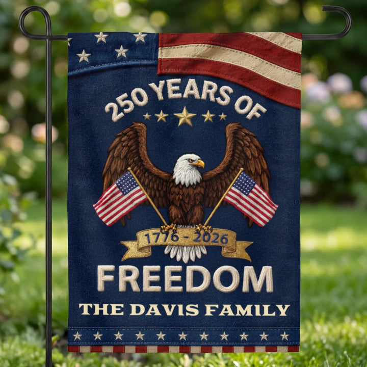 Personalized Flag "250 Years Freedom"