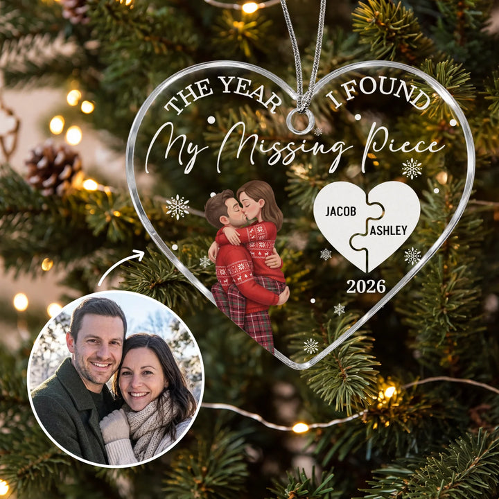 Personalized Christmas Ornament "Missing Puzzle Piece"