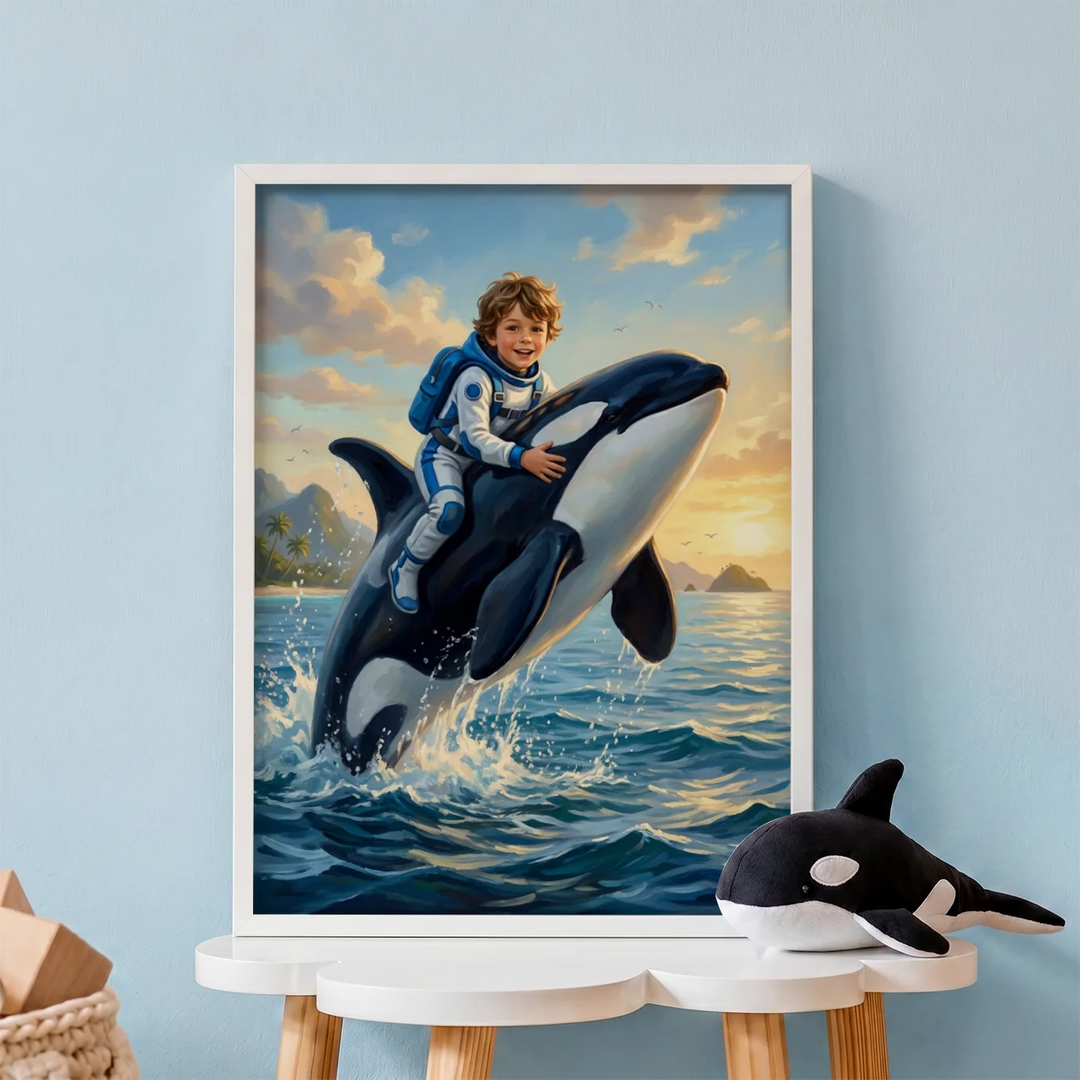Personalized Kids Poster "Orca"