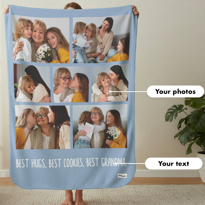 Personalized Photo Blanket "Grandma"