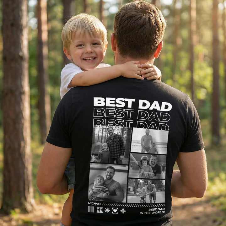 Personalized T-Shirt with Photos "Dad"