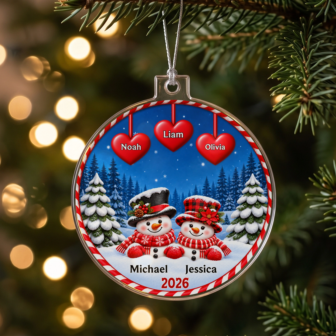 Personalized Christmas Ornament "Snowman"