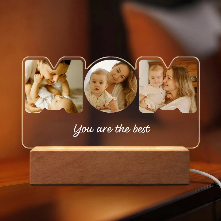 Personalized Acrylic Light "MOM"