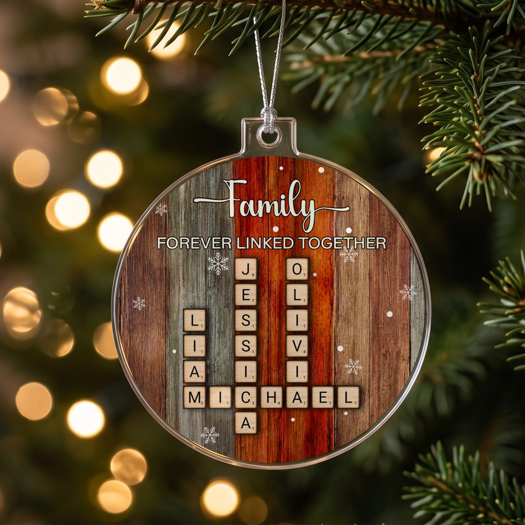 Personalized Christmas Tree Ornament "Scrabble"