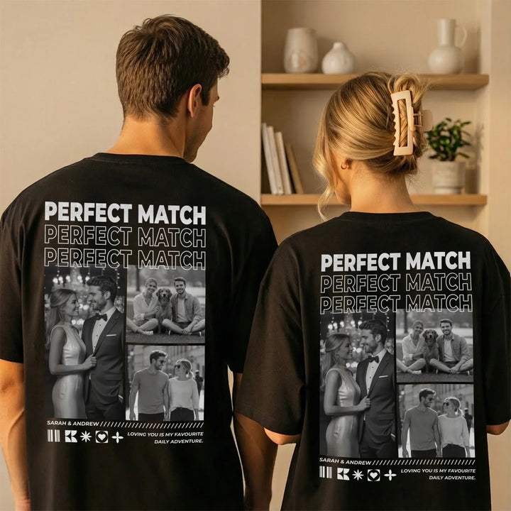 Personalized Oversized T-Shirt "Perfect Match"