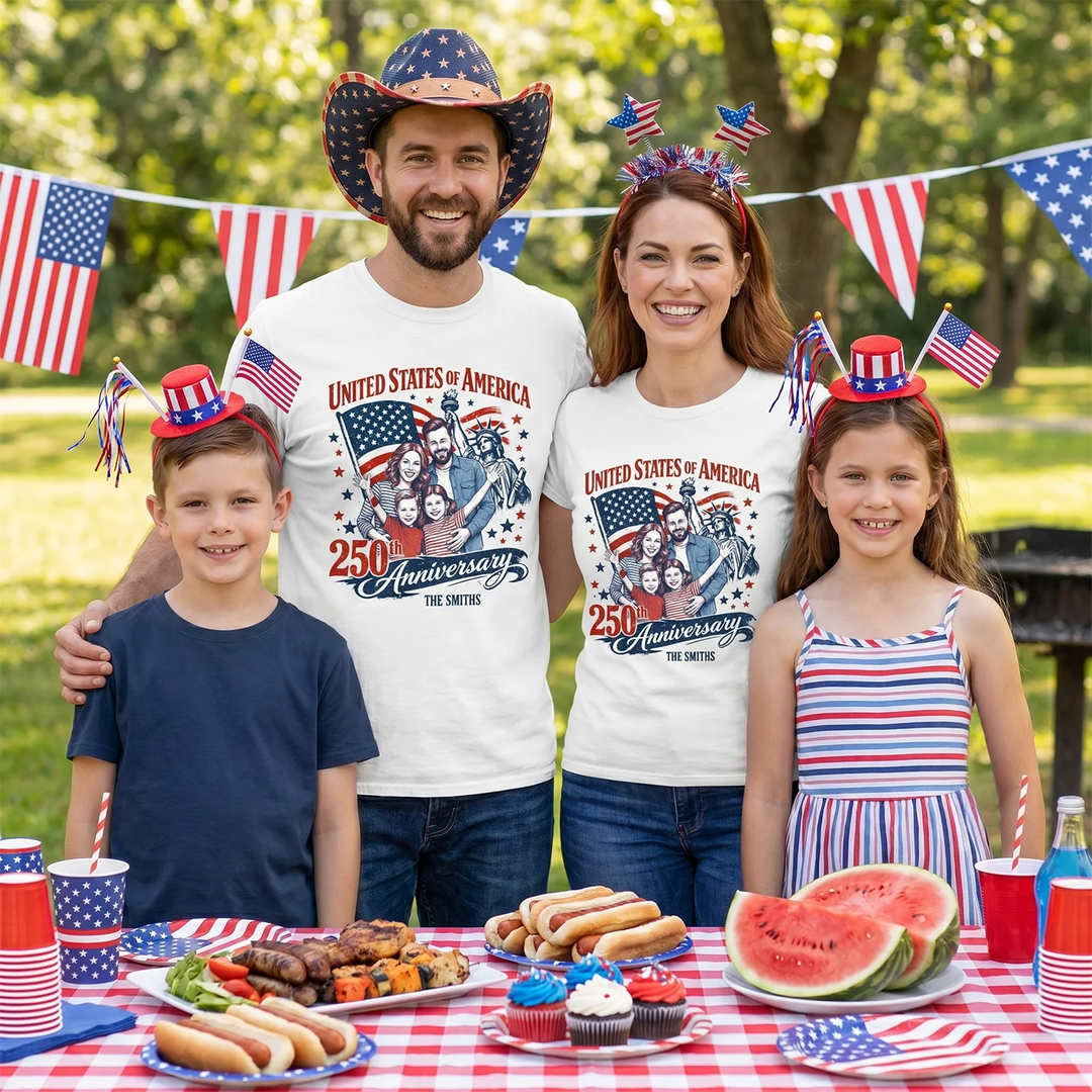 Personalized T-Shirt "Your Photo - 250 Years"