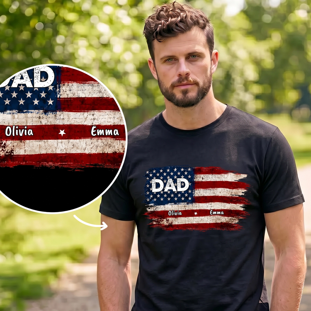 Personalized T-Shirt "American Flag"