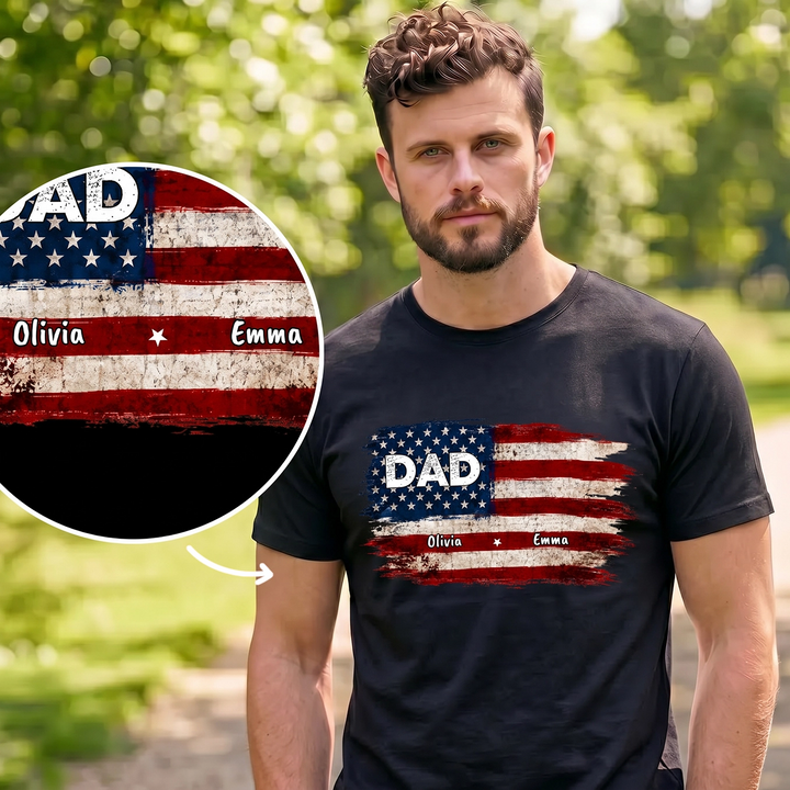 Personalized T-Shirt "American Flag"