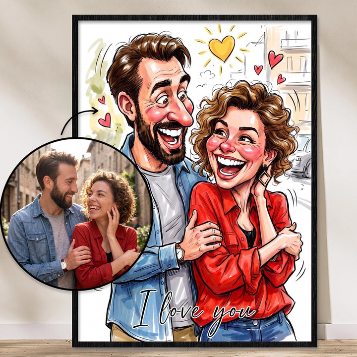 Personalized Poster "Couple Sketch"